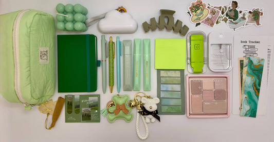 Green Aesthetic Gift Set – Fresh & Natural Stationery Bundle